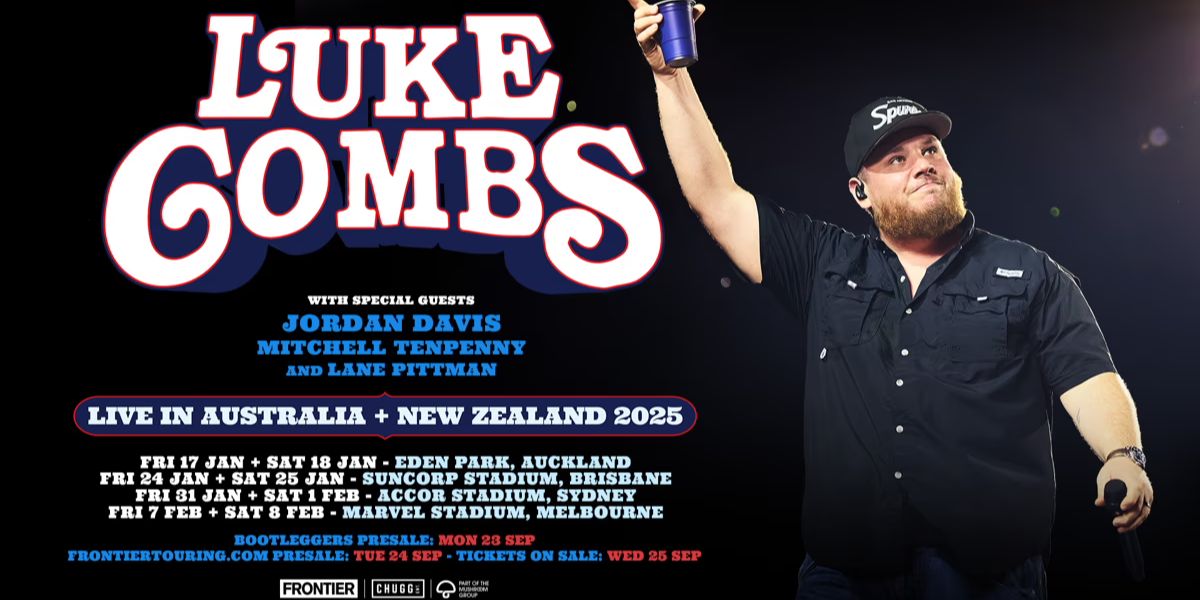 Luke Combs' Aussie Tour Arrives in 2025: Perth and Adelaide Skipped ...