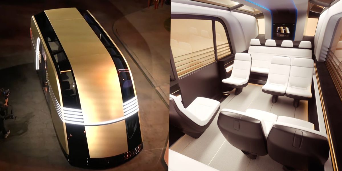 Elon Musk Unveils Tesla’s New Strange Looking Driverless Robovan’s ...